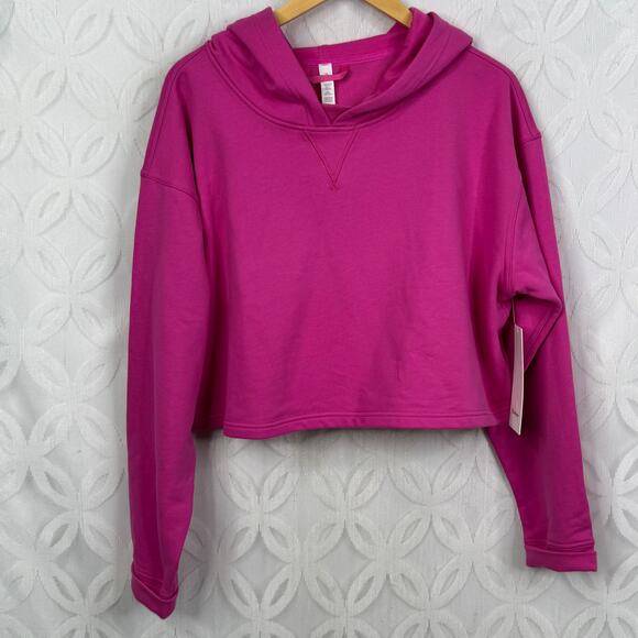Lululemon All Yours Cropped Terry Hoodie Sonic Pink Plus Size 18 NWT - Picture 11 of 15